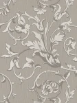Tapeta 95633-6 Tessuto AS Creation w stylu kolonialnym z roślinnymi ornamentami - brąz, szary