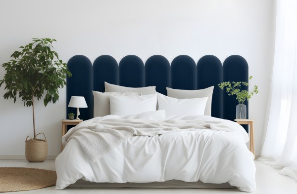 Panel Tapicerowany Magic Velvet Granatowy 20cm