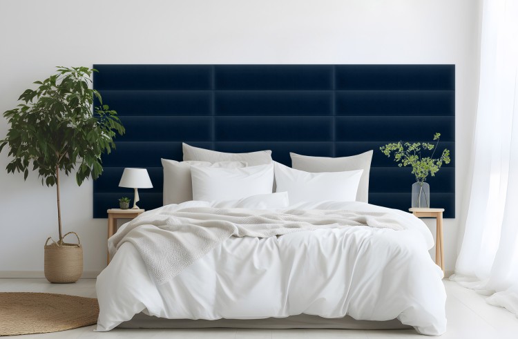 Panel Tapicerowany Magic Velvet Granatowy