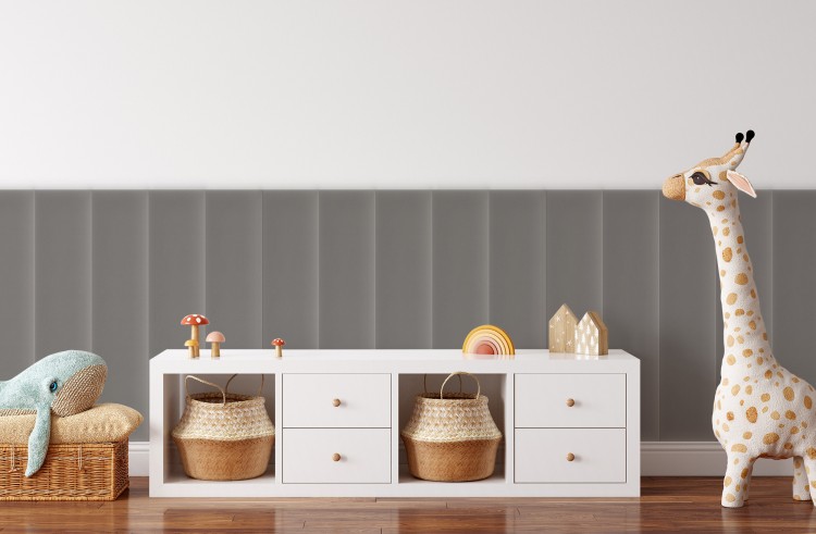 Panel Tapicerowany Magic Velvet Szary