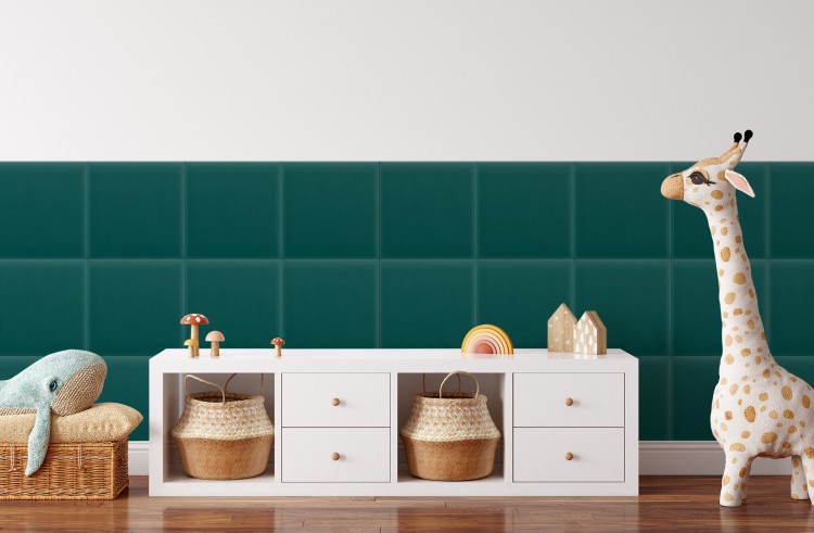 Panel Tapicerowany Magic Velvet Turkusowy