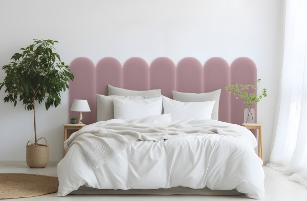 Panel Tapicerowany Magic Velvet Różowy 20cm