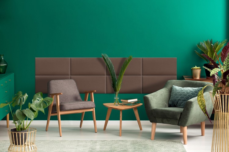 Panel Tapicerowany Brązowy