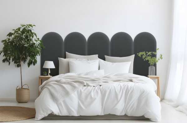 Panel Tapicerowany Magic Velvet Grafitowy 30cm