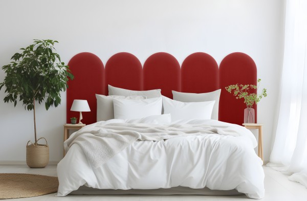 Panel Tapicerowany Magic Velvet Czerwony 30cm
