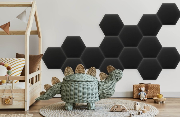 Panel Tapicerowany Eko Skóra Grafitowy