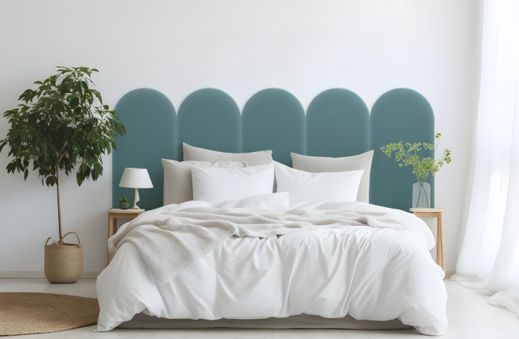 Panel Tapicerowany Magic Velvet Lazurowy 30cm