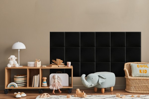 Panel Tapicerowany Czarny