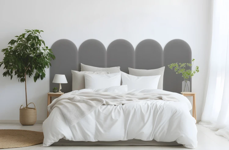 Panel Tapicerowany Magic Velvet Szary 30cm