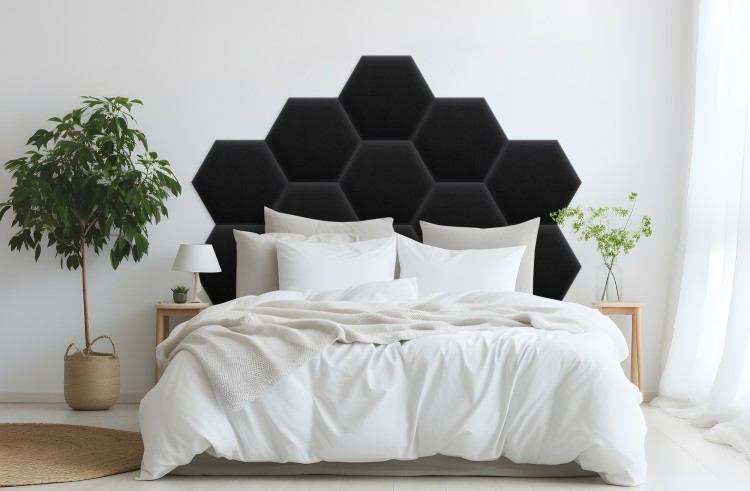 Panel Tapicerowany Magic Velvet Czarny