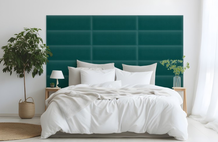 Panel Tapicerowany Magic Velvet Turkusowy