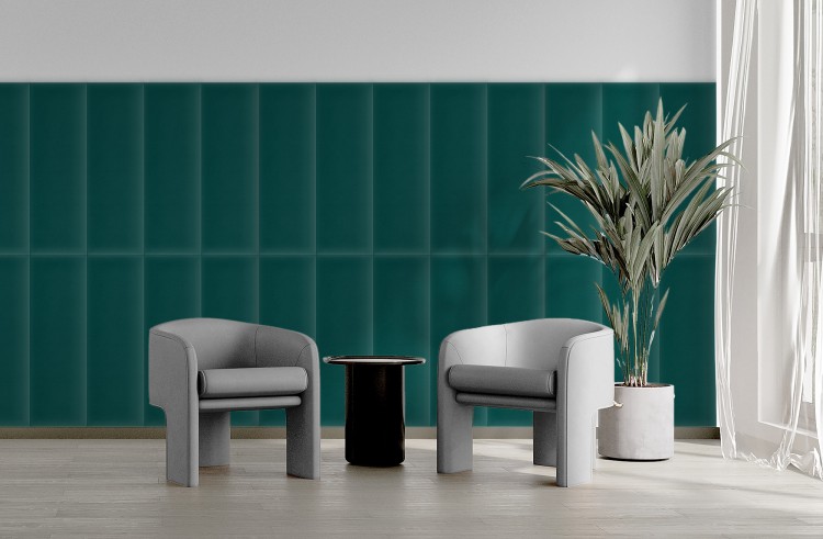 Panel Tapicerowany Magic Velvet Turkusowy