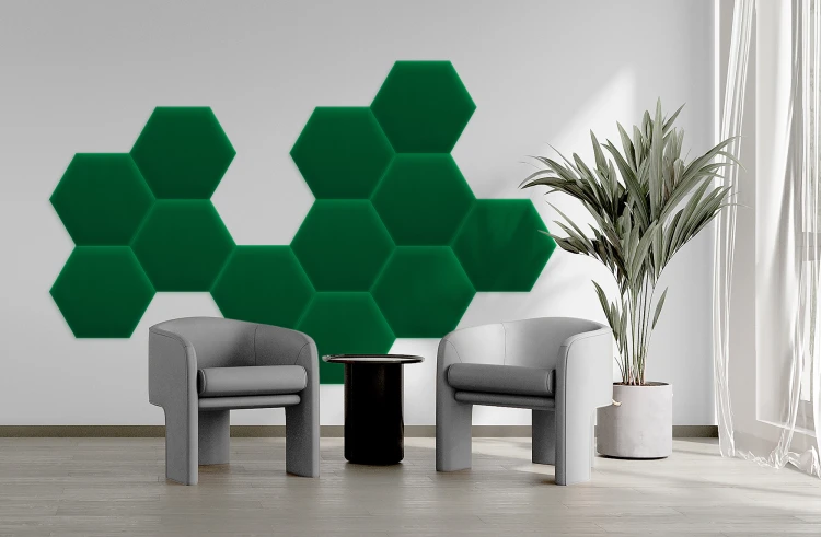 Panel Tapicerowany Magic Velvet Zielony
