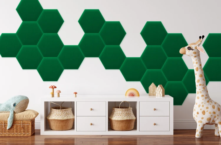 Panel Tapicerowany Magic Velvet Zielony