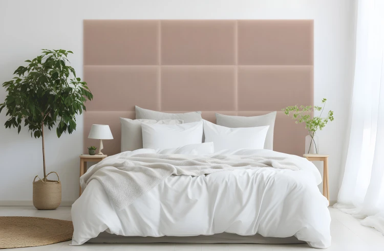 Panel Tapicerowany Magic Velvet Pudrowy Róż