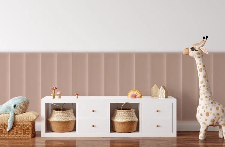 Panel Tapicerowany Magic Velvet Pudrowy Róż