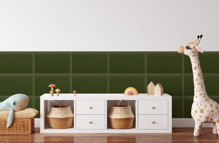 Panel Tapicerowany Magic Velvet Khaki