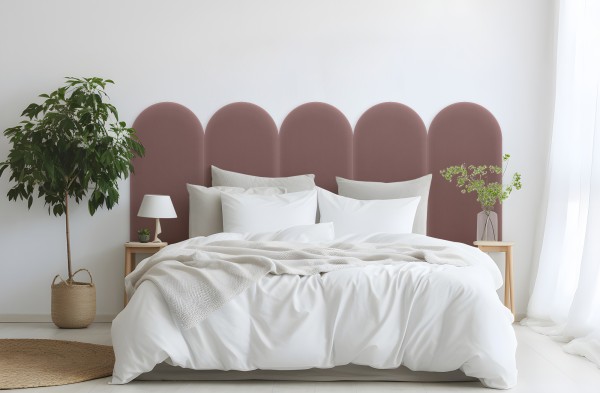 Panel Tapicerowany Magic Velvet Brudny Róż 30cm