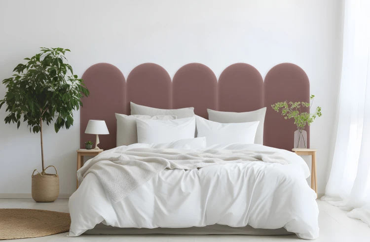 Panel Tapicerowany Magic Velvet Brudny Róż 30cm