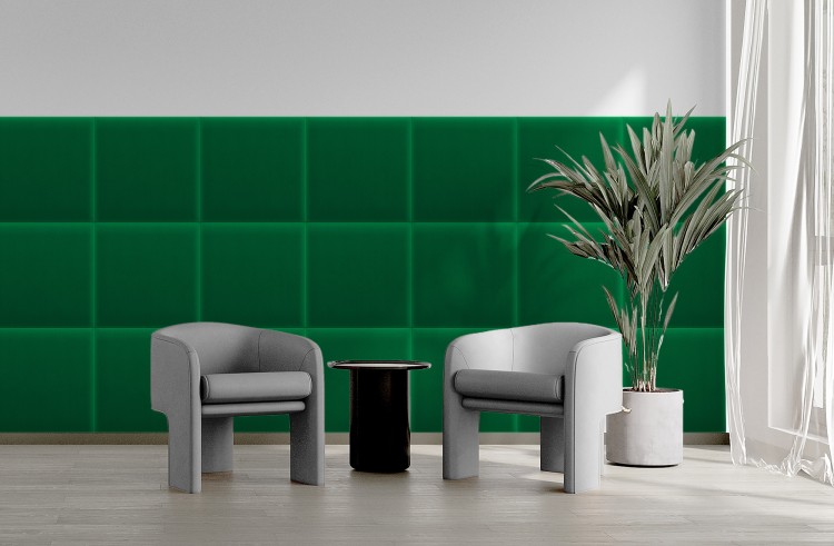 Panel Tapicerowany Magic Velvet Zielony