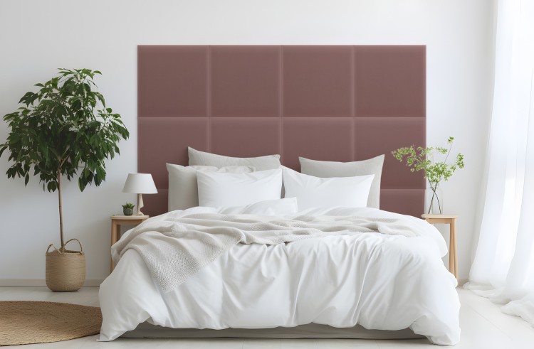 Panel Tapicerowany Magic Velvet Brudny Róż