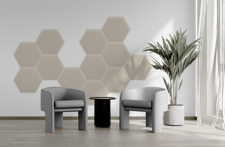 Panel Tapicerowany Magic Velvet Kremowy