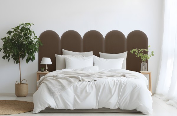 Panel Tapicerowany Magic Velvet Brązowy 30cm