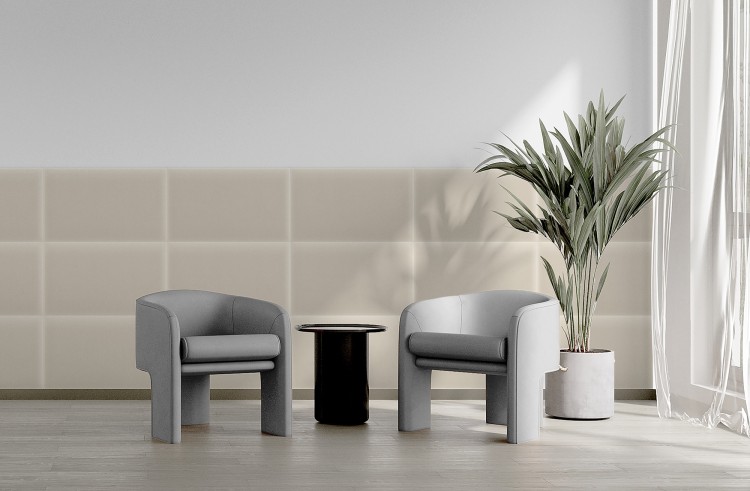 Panel Tapicerowany Magic Velvet Kremowy