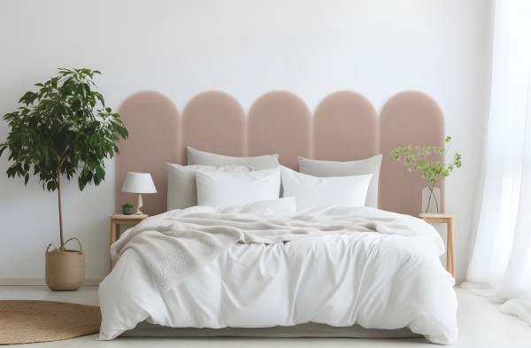 Panel Tapicerowany Magic Velvet Pudrowy Róż 30cm