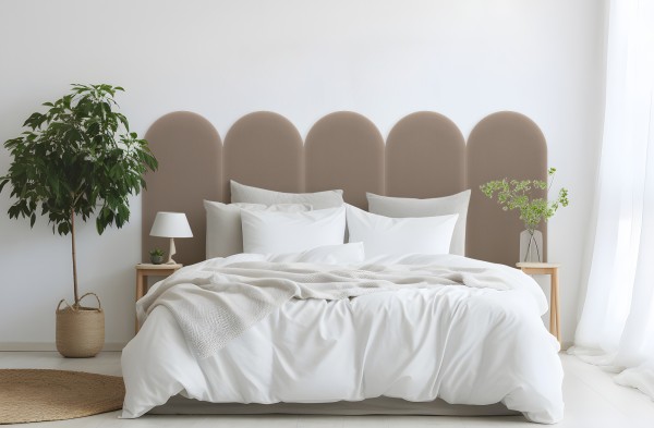 Panel Tapicerowany Magic Velvet Beżowy 30cm