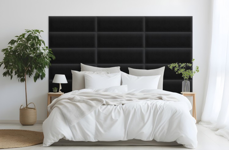 Panel Tapicerowany Magic Velvet Czarny