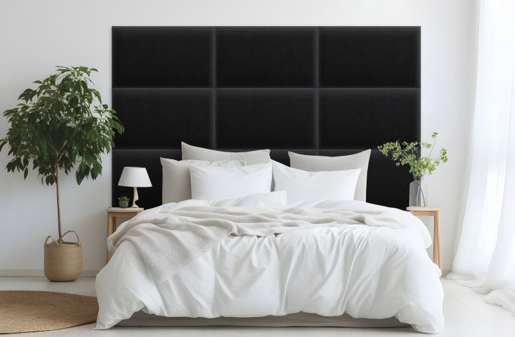 Panel Tapicerowany Magic Velvet Czarny