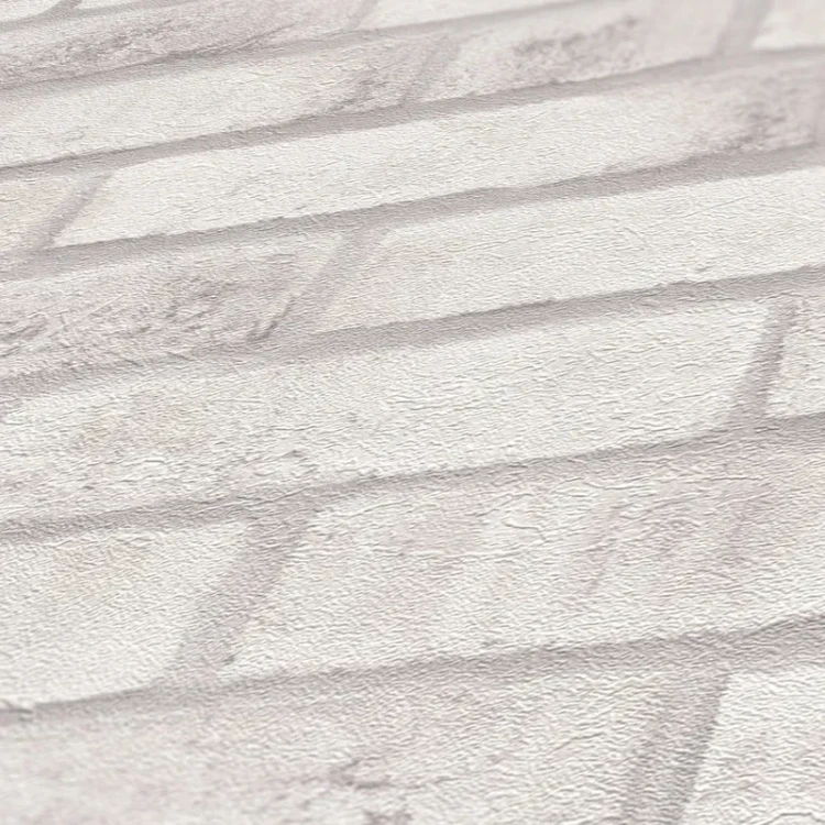 Vliestapete mit Ziegelsteinmauer – Weiß, Grau, Grau_0005.webp