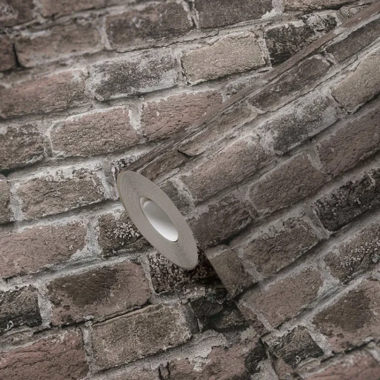 Ziegelsteinmauer Vliestapete – Grau, Braun, Beige_0002.webp