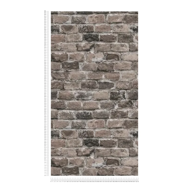 Ziegelsteinmauer Vliestapete – Grau, Braun, Beige_0003.webp