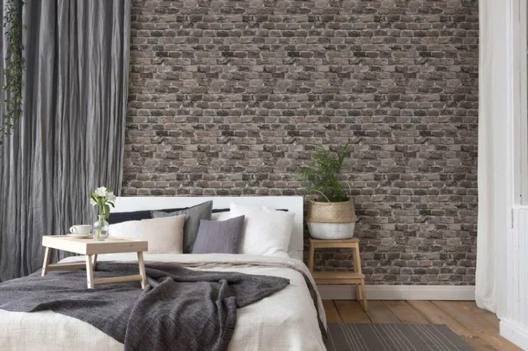 Ziegelsteinmauer Vliestapete – Grau, Braun, Beige_0007.webp