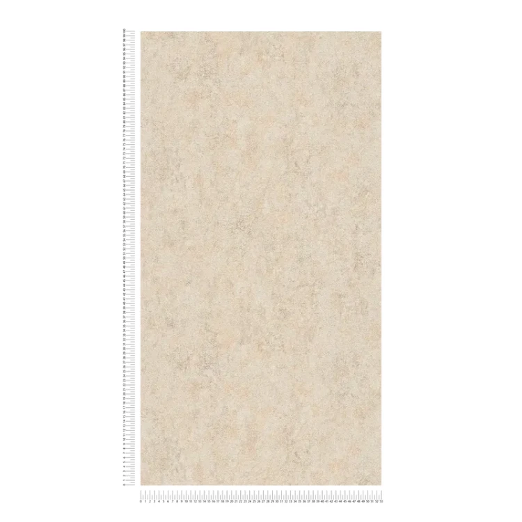 Einfarbige Tapete mit Metalliceffekt glänzend strukturiert – Creme_0003.webp