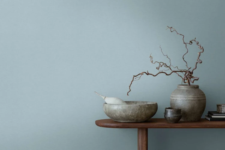 Leinenoptik Tapete Hellblau mit Textillook im Scandi Style_0011.webp