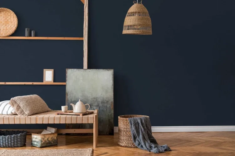 Tapeta 37953-4 Metropolitan Stories 2 AS Creation ciemnoniebieska flizelinowa o lnianym motywie