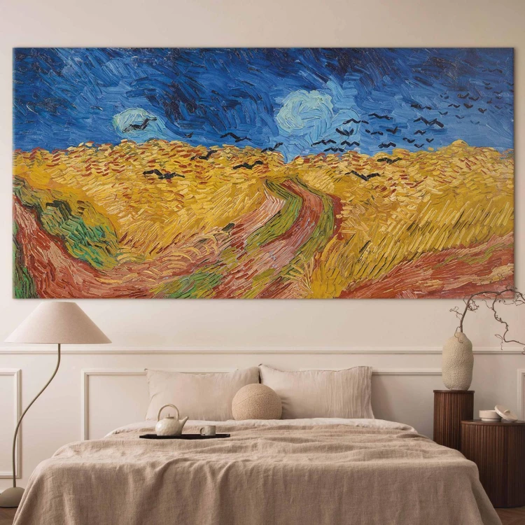 Obraz XXL - Vincent van Gogh – Pole pszenicy z krukami