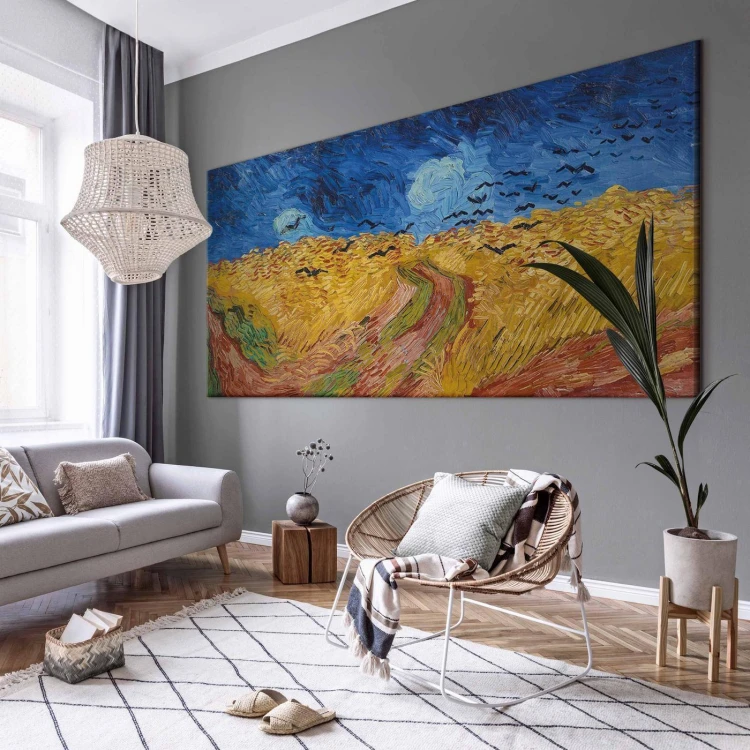 Obraz XXL - Vincent van Gogh – Pole pszenicy z krukami