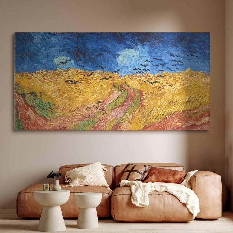 Obraz XXL - Vincent van Gogh – Pole pszenicy z krukami