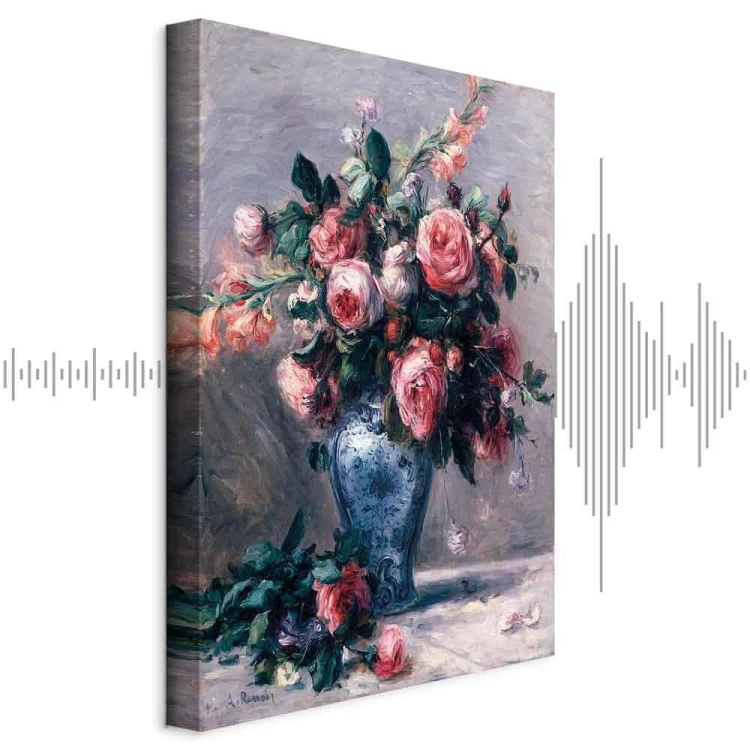 Obraz - Pierre-Auguste Renoir – Wazon róż