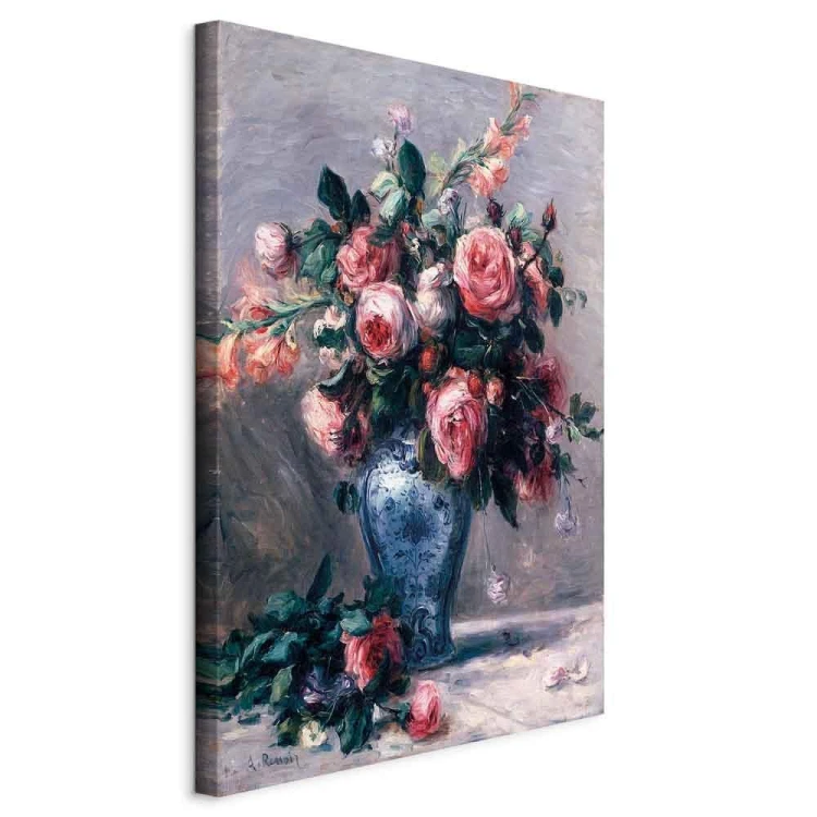 Obraz - Pierre-Auguste Renoir – Wazon róż
