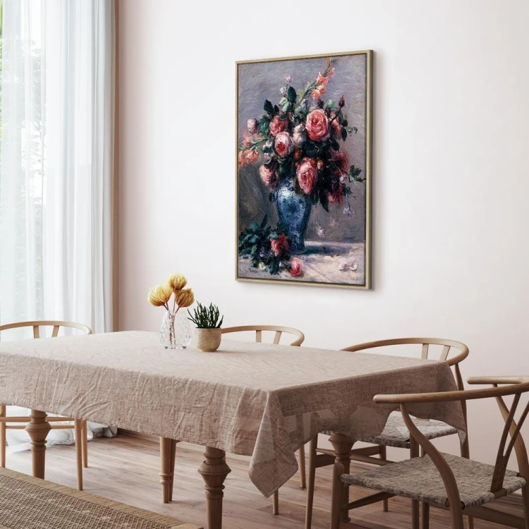 Obraz - Pierre-Auguste Renoir – Wazon róż
