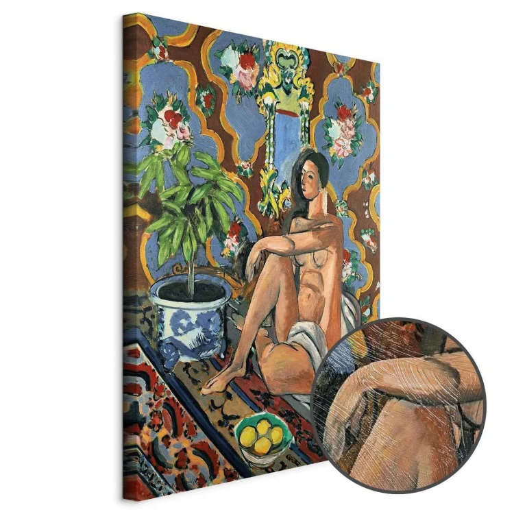 Obraz - Henri Matisse – Figura dekoracyjna na tle ozdobnym