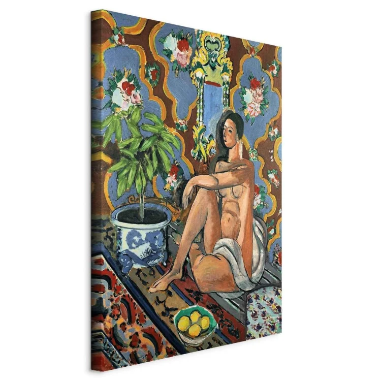 Obraz - Henri Matisse – Figura dekoracyjna na tle ozdobnym