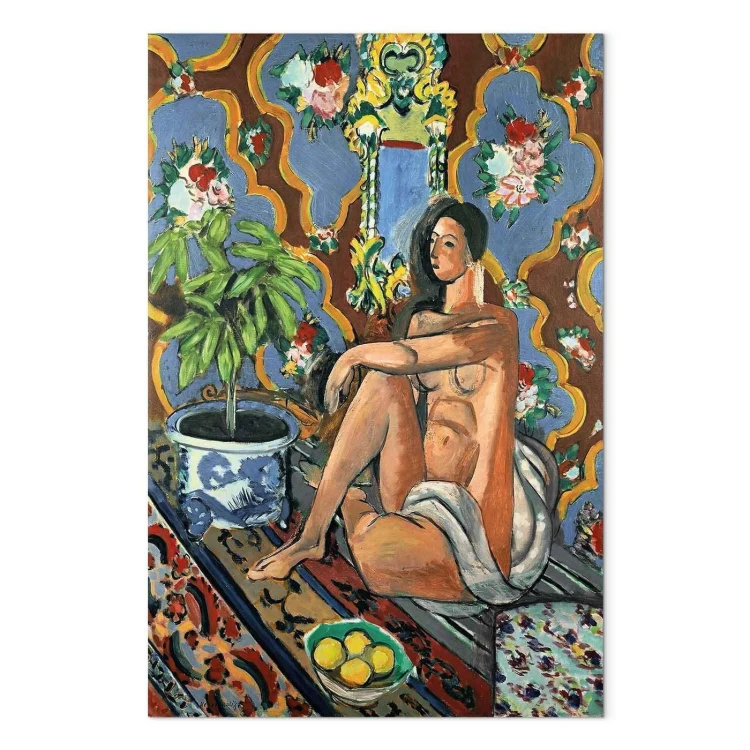 Obraz - Henri Matisse – Figura dekoracyjna na tle ozdobnym
