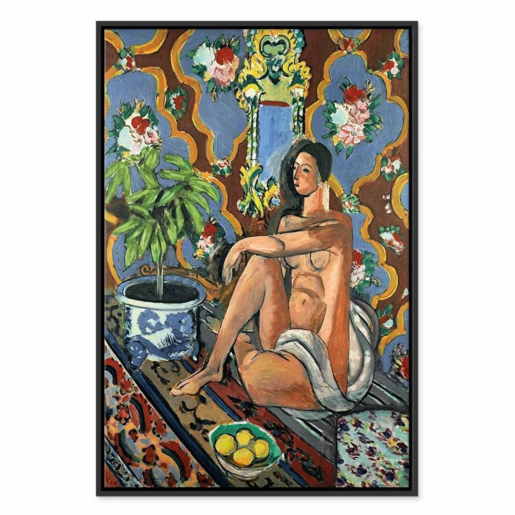Obraz - Henri Matisse – Figura dekoracyjna na tle ozdobnym