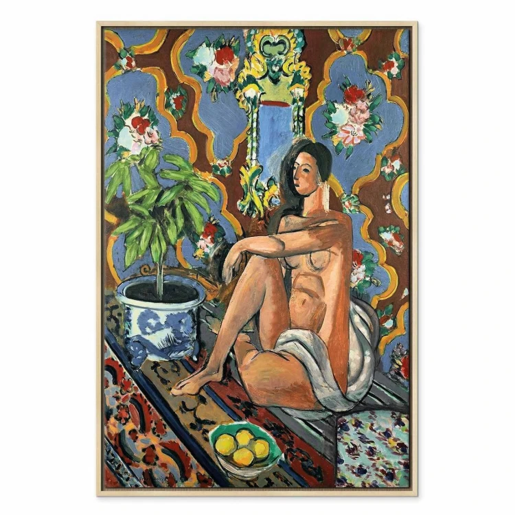 Obraz - Henri Matisse – Figura dekoracyjna na tle ozdobnym